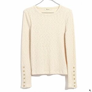 Madewell Button-Sleeve Tee
